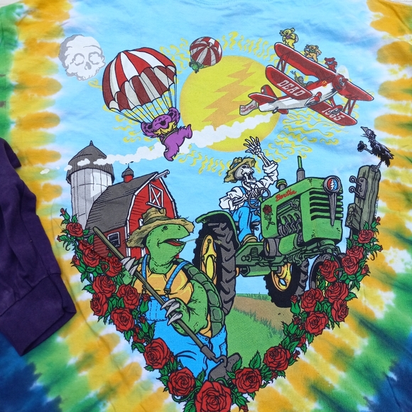 Gratetful dead biplane long-sleeved shirt - Picture 11 of 15